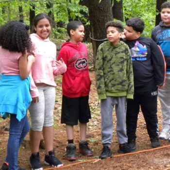 Students from the Leahy School participate in Outdoor Education at Camp Otter
