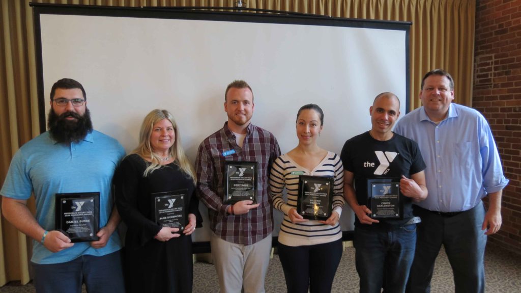 Winners of the 2019 President's Award at the Merrimack Valley YMCA
