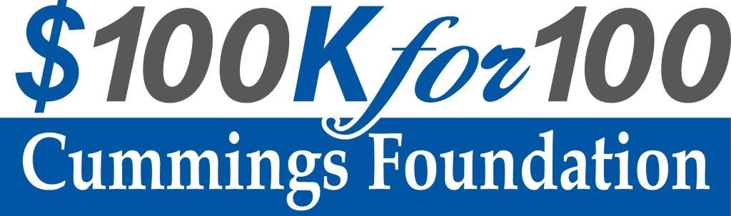 Cummings Foundation $100k for 100 logo